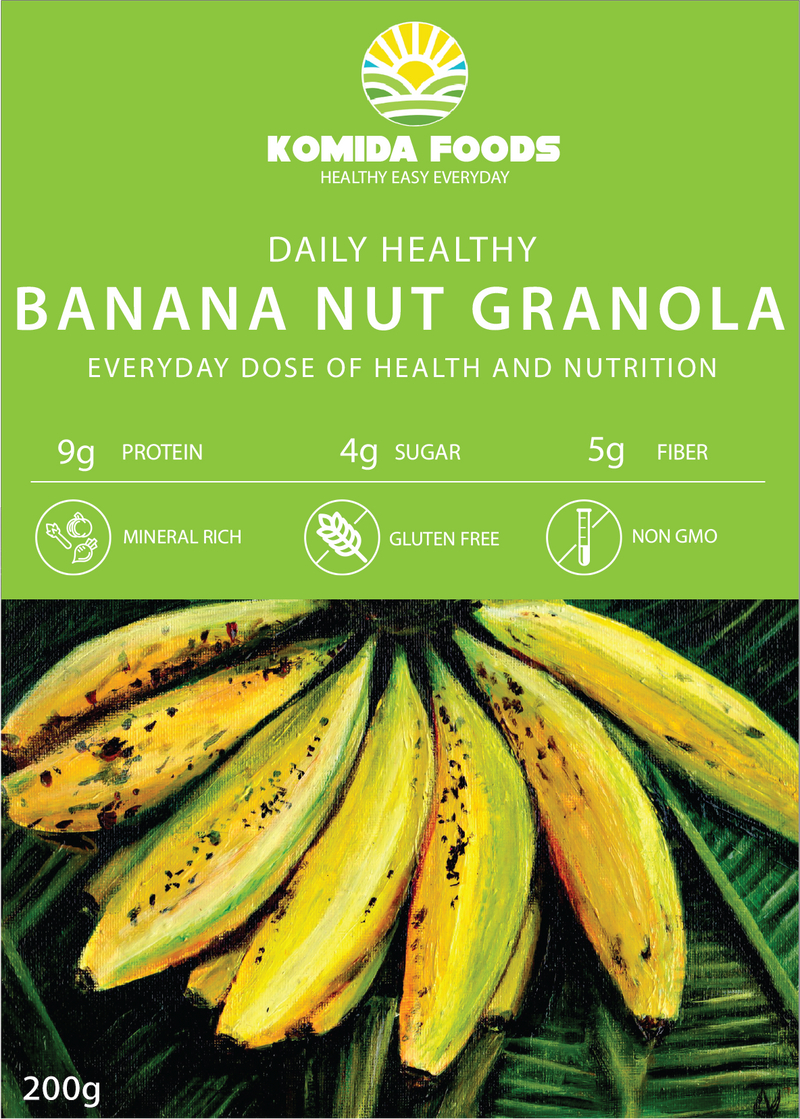 Komida Foods Banana Nut Granola 200g