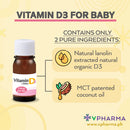 Baby D Vitamin D3 Drops for Babies by VPharma Jintan 4.2g