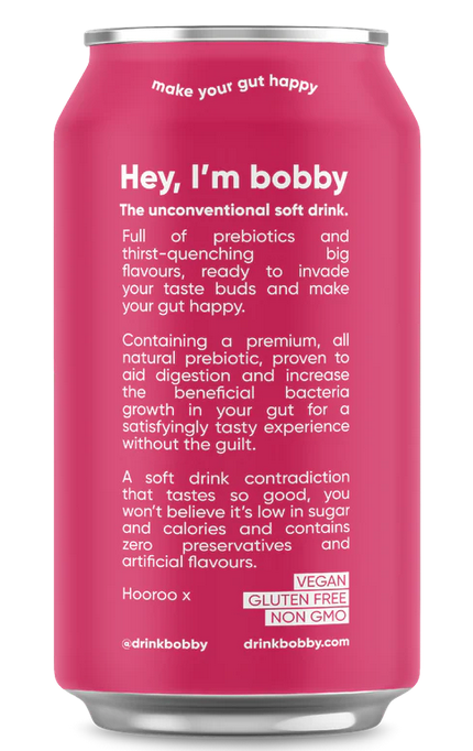 Bobby Prebiotic Soft Drink Berry 330ml