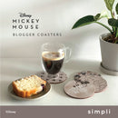 Simpli Disney Home Collection Mickey Cork Coasters 4's