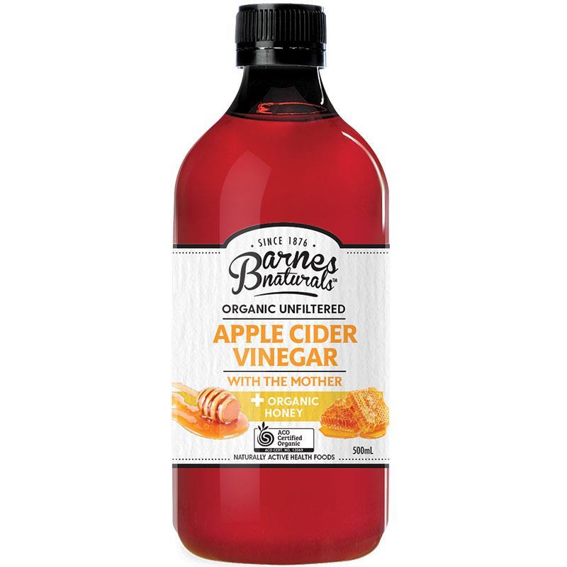 Barnes Naturals Organic Apple Cider Vinegar & Honey with the Mother 500ml