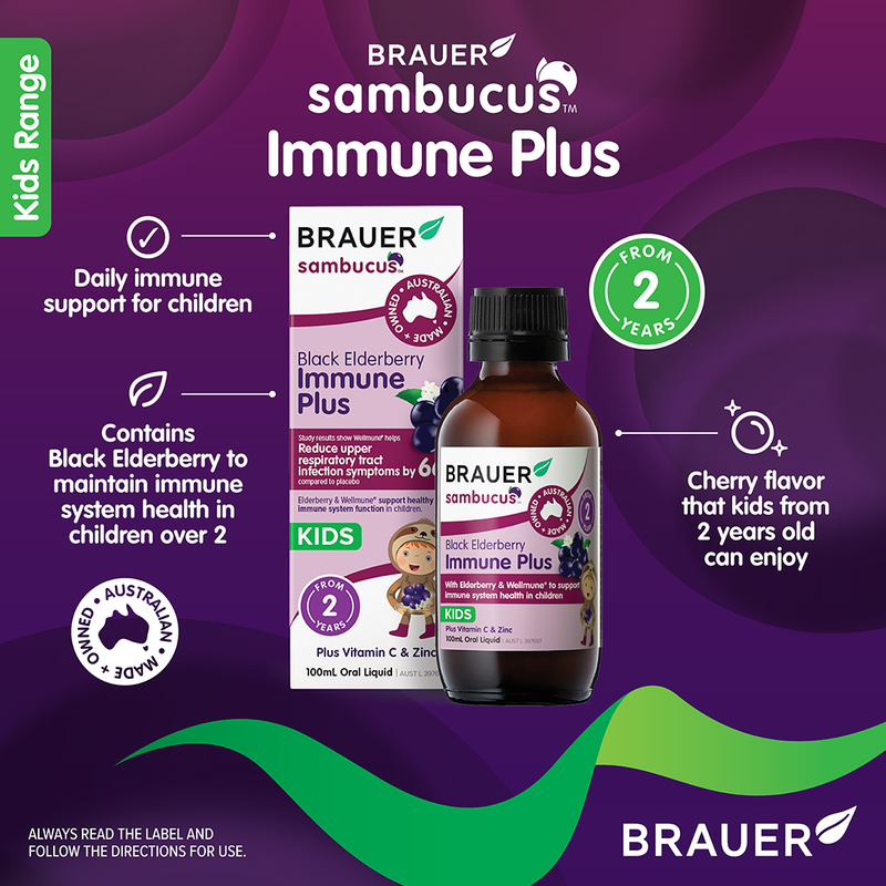 Brauer Sambucus Black Elderberry Immune Plus 100ml