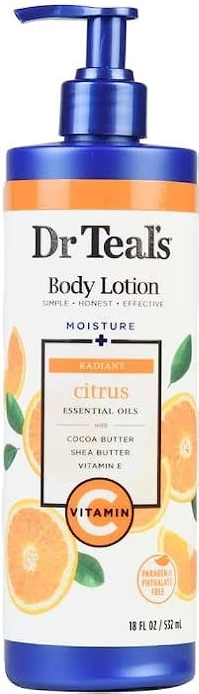 Dr. Teal's Body Lotion Moisture + Glow & Radiance Citrus Vitamin C 532ml