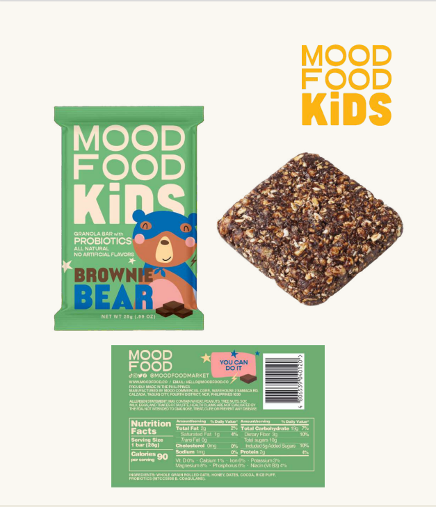 Mood Food Kids Brownie Bear 4 x 28g