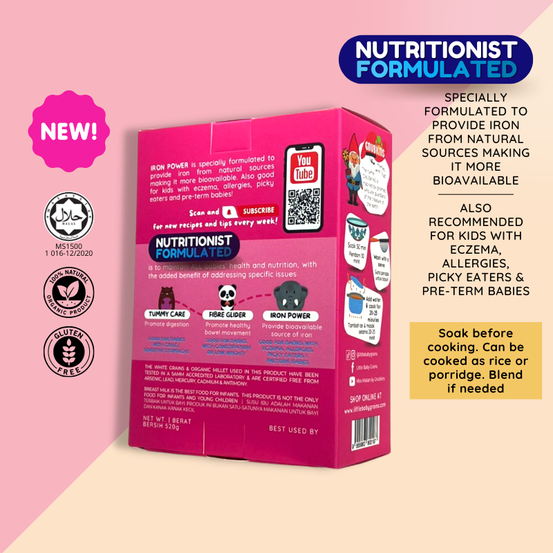 Little Baby Grains Nutritionist Formulated Iron Power 7+ Months 520g