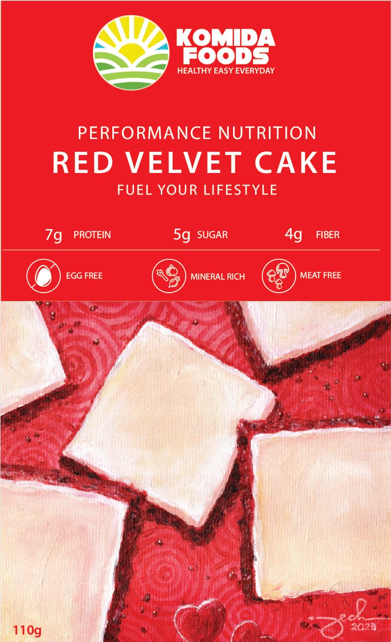 Komida Foods Red Velvet Cake Protein Bar 110g