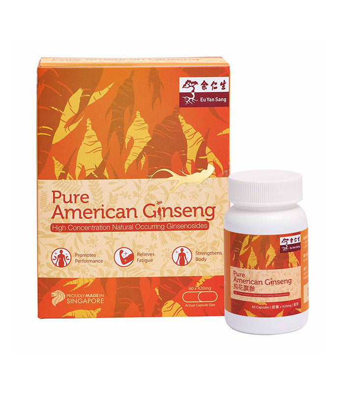 SPECIAL PROMO: 20% OFF Eu Yan Sang Pure American Ginseng 420mg 60's