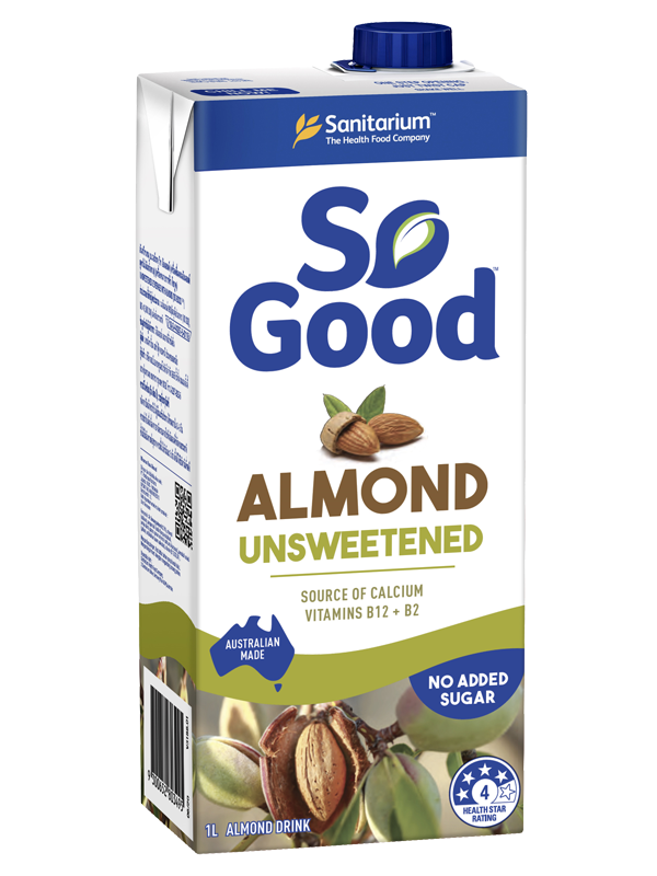 So Good Almond Milk Unsweetened 1L