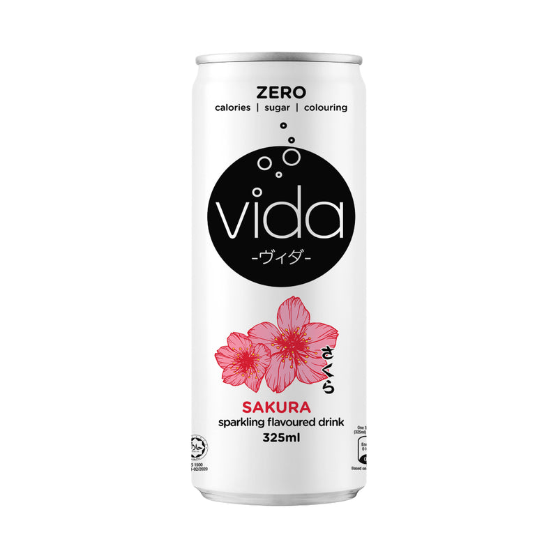 Vida Sparkling Drink Zero Sakura 325ml