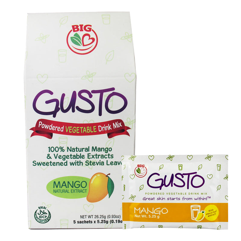 Gusto Vegetable Drink Mango 5's 26.25g