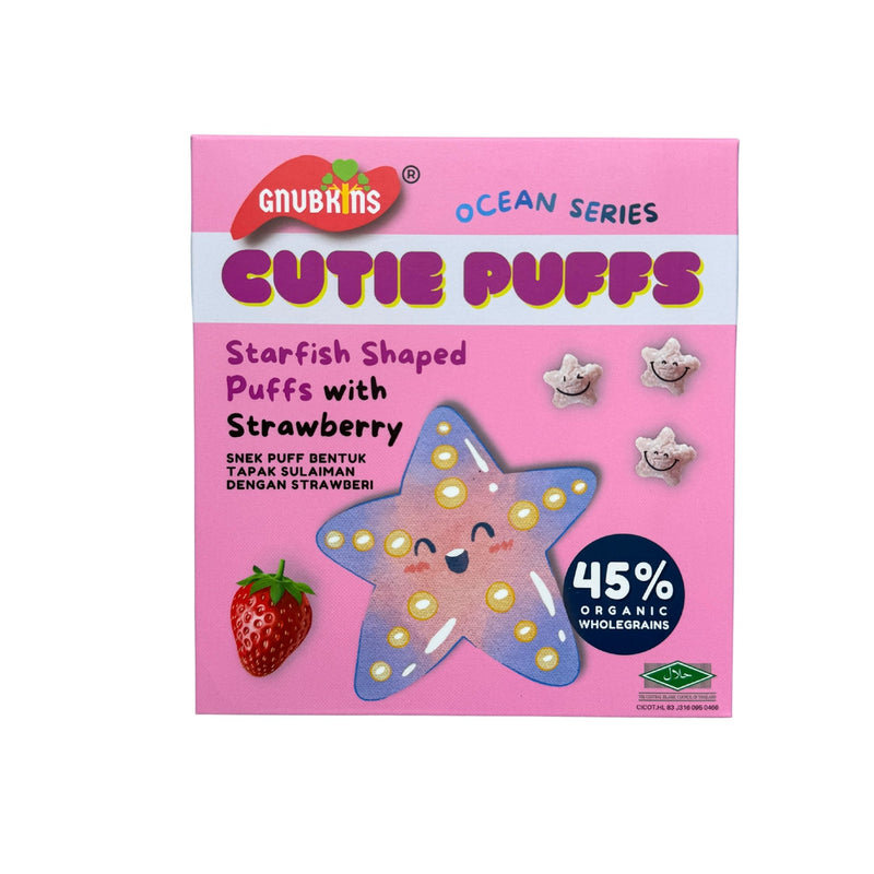 Gnubkins Cutie Puffs Starfish Strawberry 32g