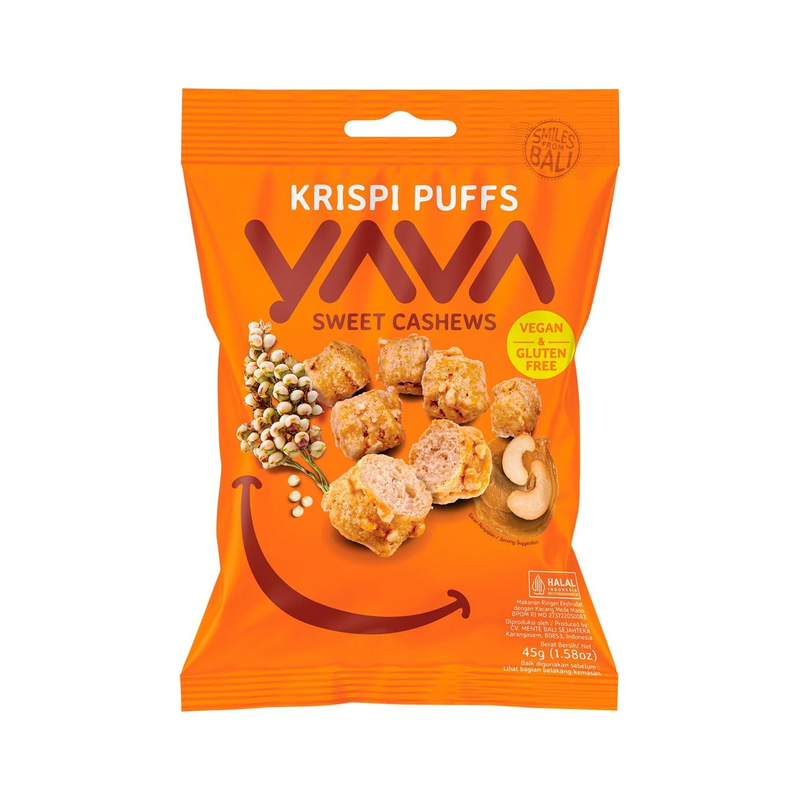 Yava Krispi Puffs Sweet Cashews 45g