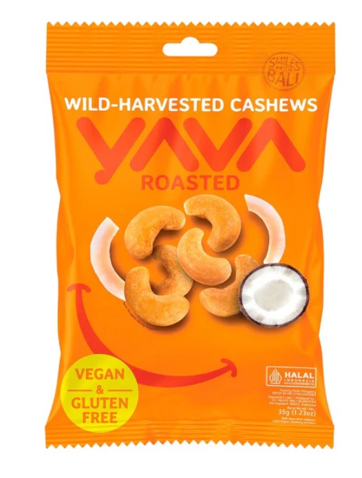 Yava Wild Harvested Cashews Roasted 35g