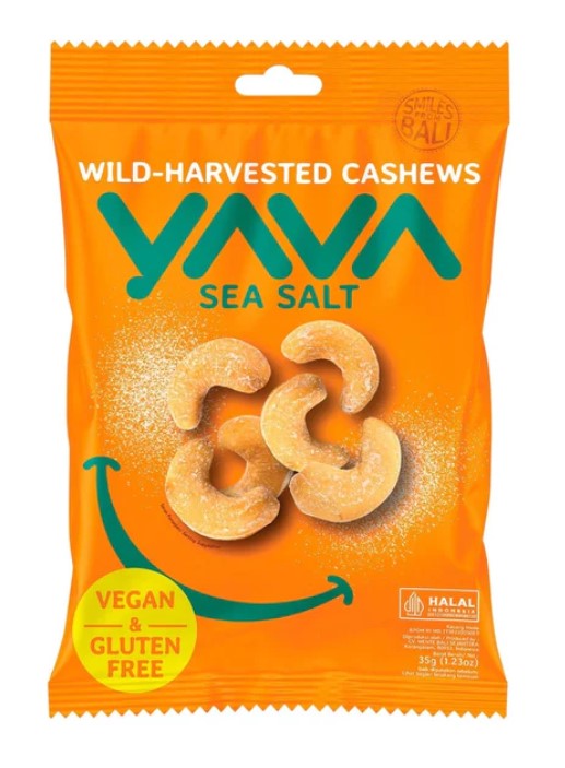 Yava Wild Harvested Cashews Sea Salt 35g