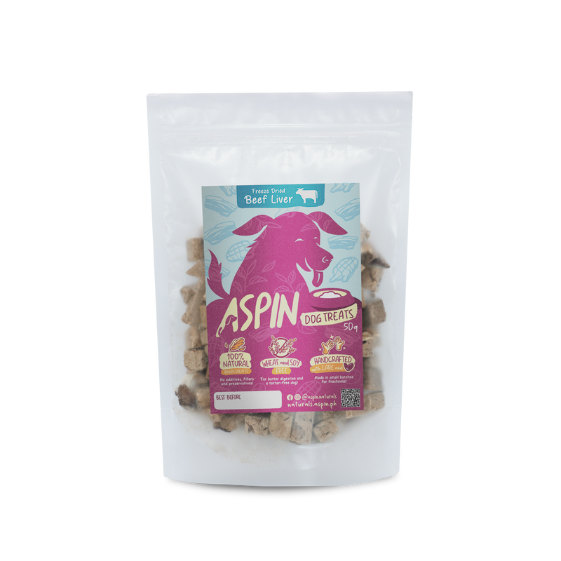 Aspin Dog Treats Freeze Dried Beef Liver 50g