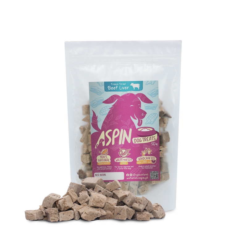 Aspin Dog Treats Freeze Dried Beef Liver 50g