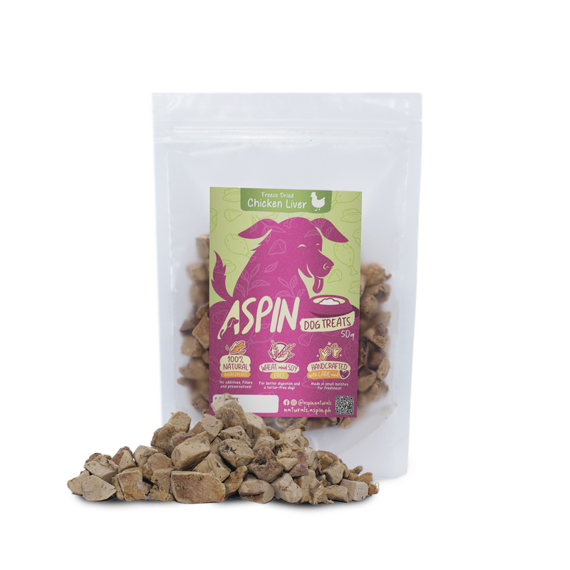 Aspin Dog Treats Freeze Dried Chicken Liver 50g