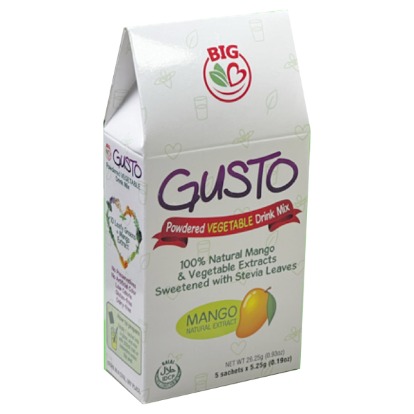 Gusto Vegetable Drink Mango 5's 26.25g