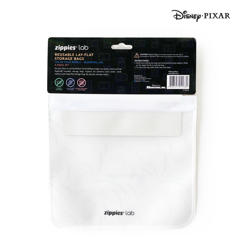Zippies Disney Pixar Monsters Inc Reusable Layflat Bag 4's