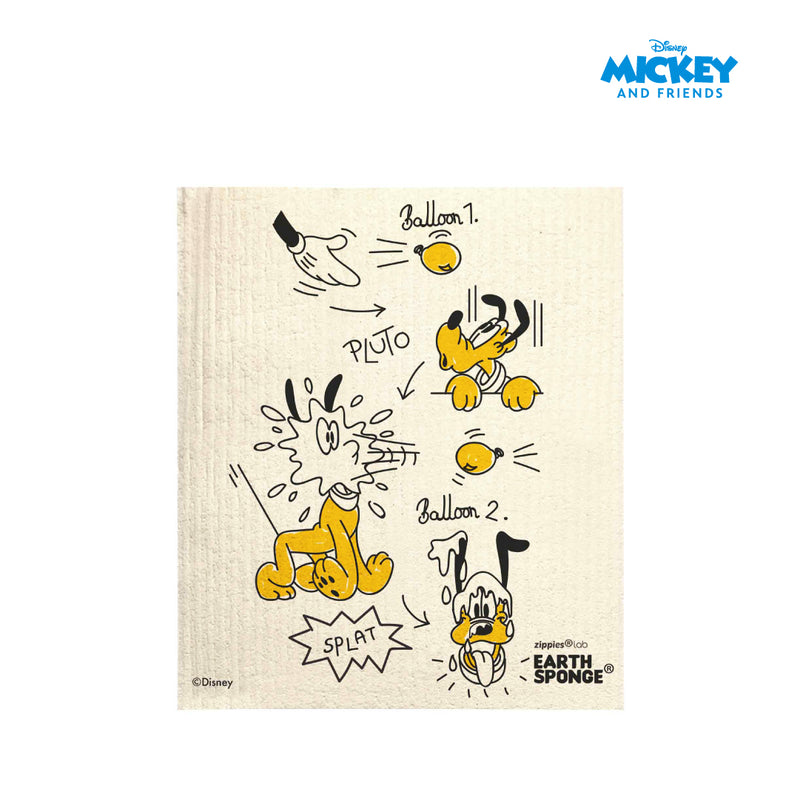 Zippies Disney Mickey and Friends Earth Sponge Reusable Cloth Towel 4's