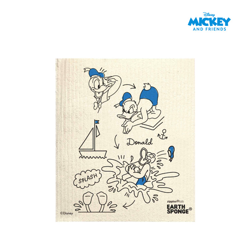 Zippies Disney Mickey and Friends Earth Sponge Reusable Cloth Towel 4's