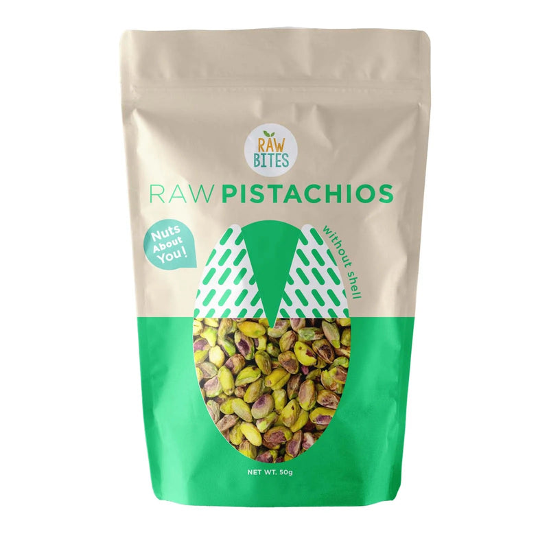 Raw Bites Raw Pistachios No Shell 50g