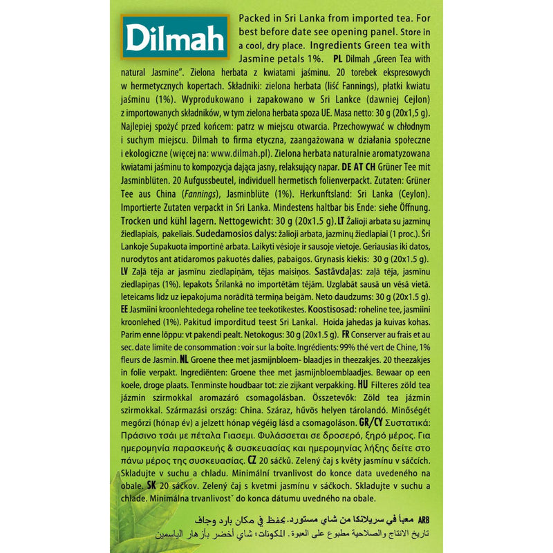 Dilmah Jasmine Green Tea 20's