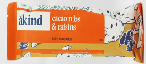 Akind Cacao Nibs & Raisins Cookies Minis 100g