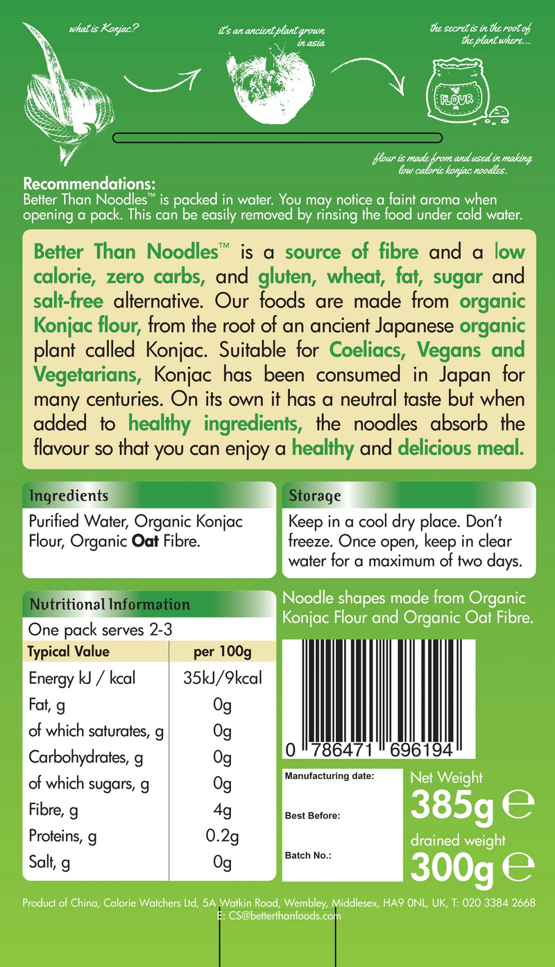 Better Than Noodles Organic 385g