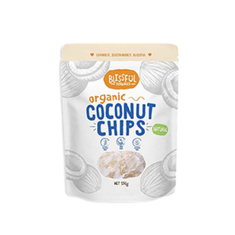 Blissful Organic Desiccated Coconut Chips Natural 150g