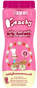 Peachy Multigrain Puffs Strawberry 40g