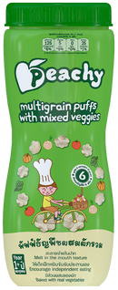 Peachy Multigrain Puffs Mixed Veggies 40g