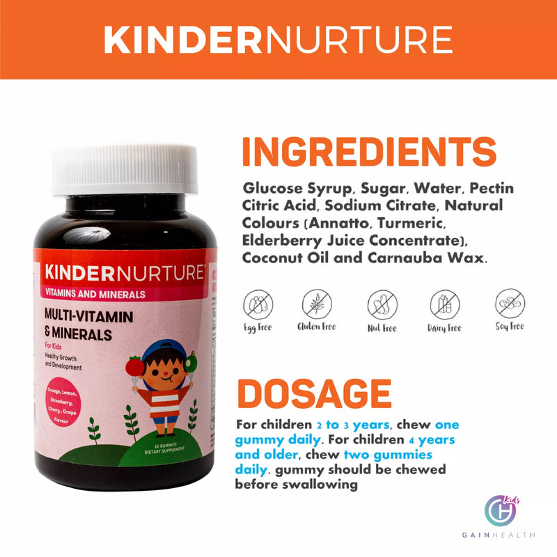 MOTHER'S DAY PROMO: 20% OFF KinderNurture Children's Multi-Vitamin & Minerals 60's