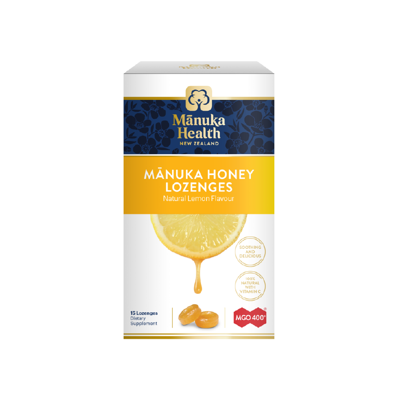 Manuka Health Manuka Honey Lozenges MGO400 Lemon 15's