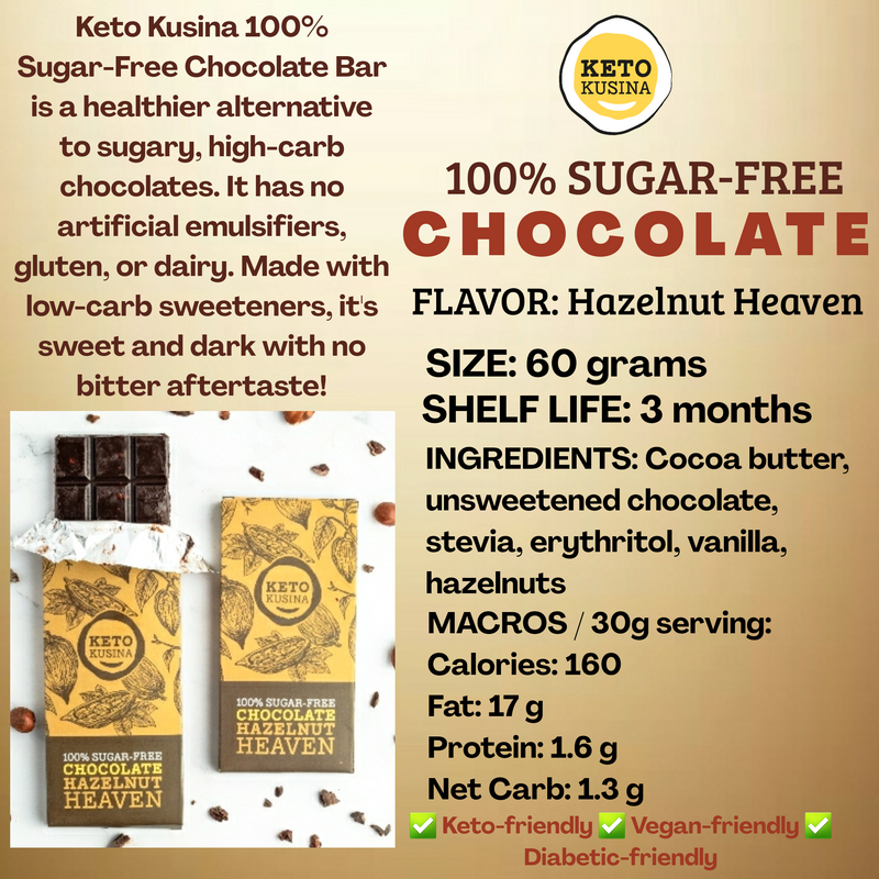 Keto Kusina Chocolate Hazelnut Heaven 60g