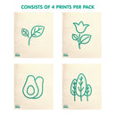 Zippies Earth Sponge Reusable Paper Towels 4's