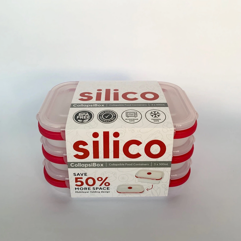 Silico CollapsiBox Medium 500ml 3's