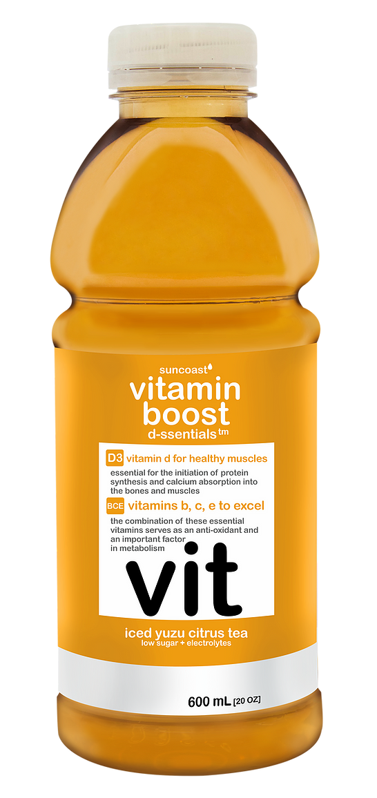 Suncoast Vitamin Boost Iced Yuzu Citrus Tea - D-ssentials 600ml