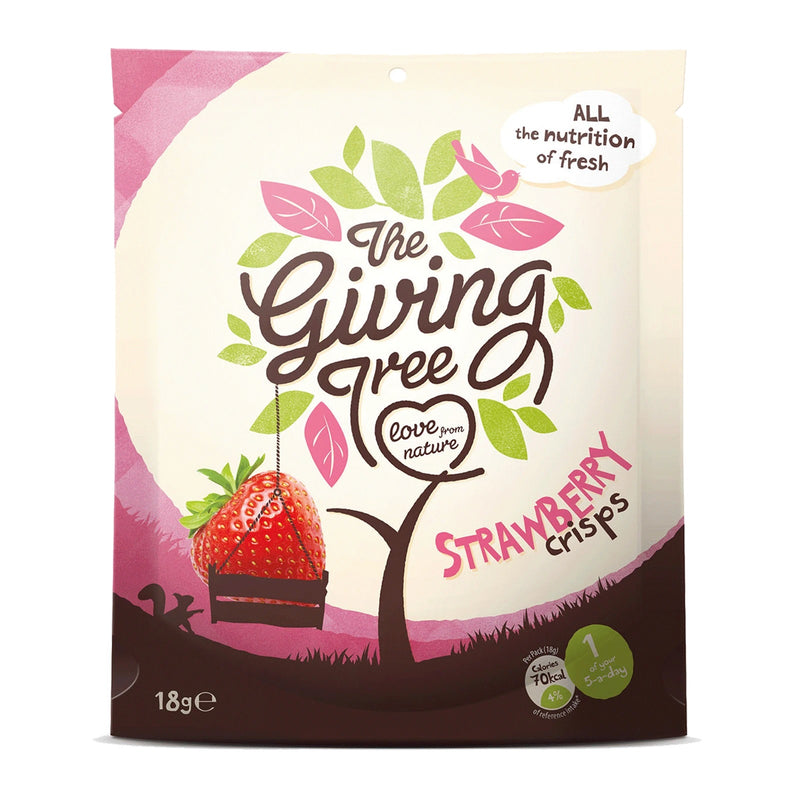 The Giving Tree Freeze Dried Strawberry Crisps 18g