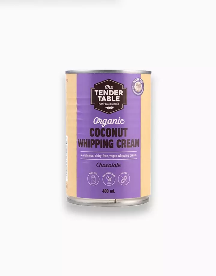 The Tender Table Organic Dairy-Free Coconut Whipping Cream Chocolate 400ml