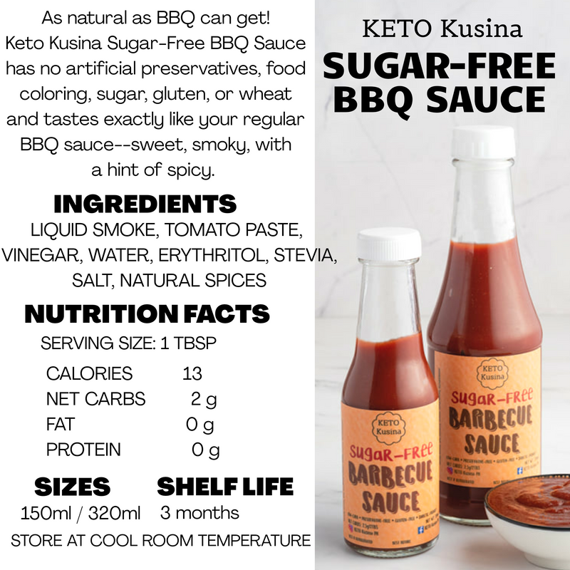 Keto Kusina Sugar-Free BBQ Sauce 150ml