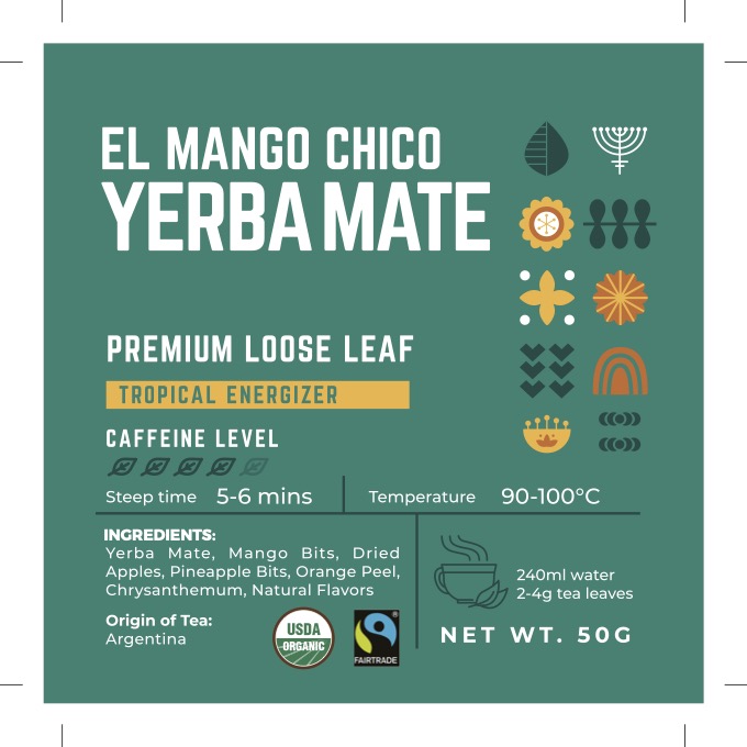 Teaorigins El Mango Chico Yerba Mate Loose Leaf 50g