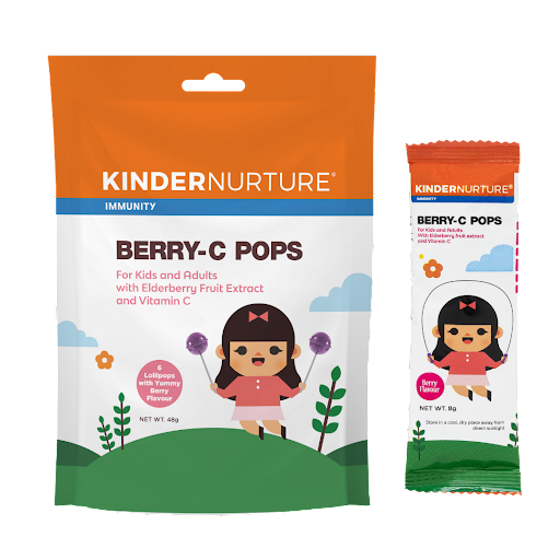BUY 1 TAKE 1: KinderNurture Berry-C Pops Lollipops 6's 48g (EXP MAY 2024)